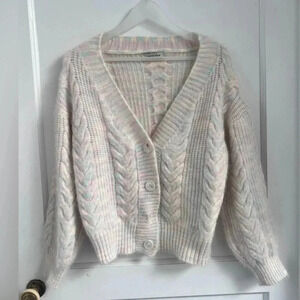 Gentle Herd Knit Buttoned Pink Cardigan